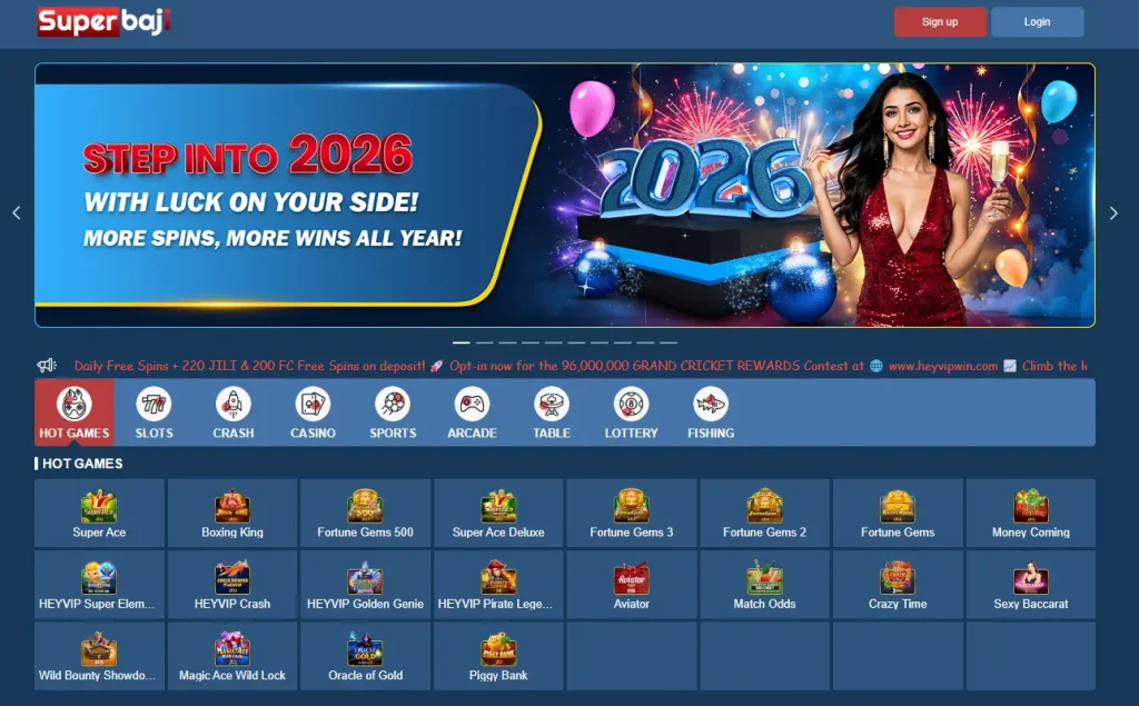 Features and functionality of the SuperBaji casino