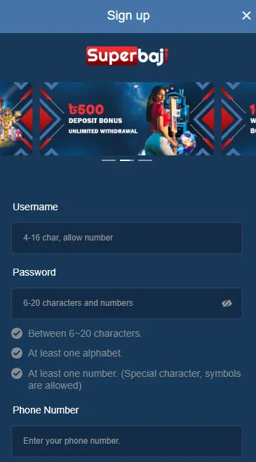 How to create a new account